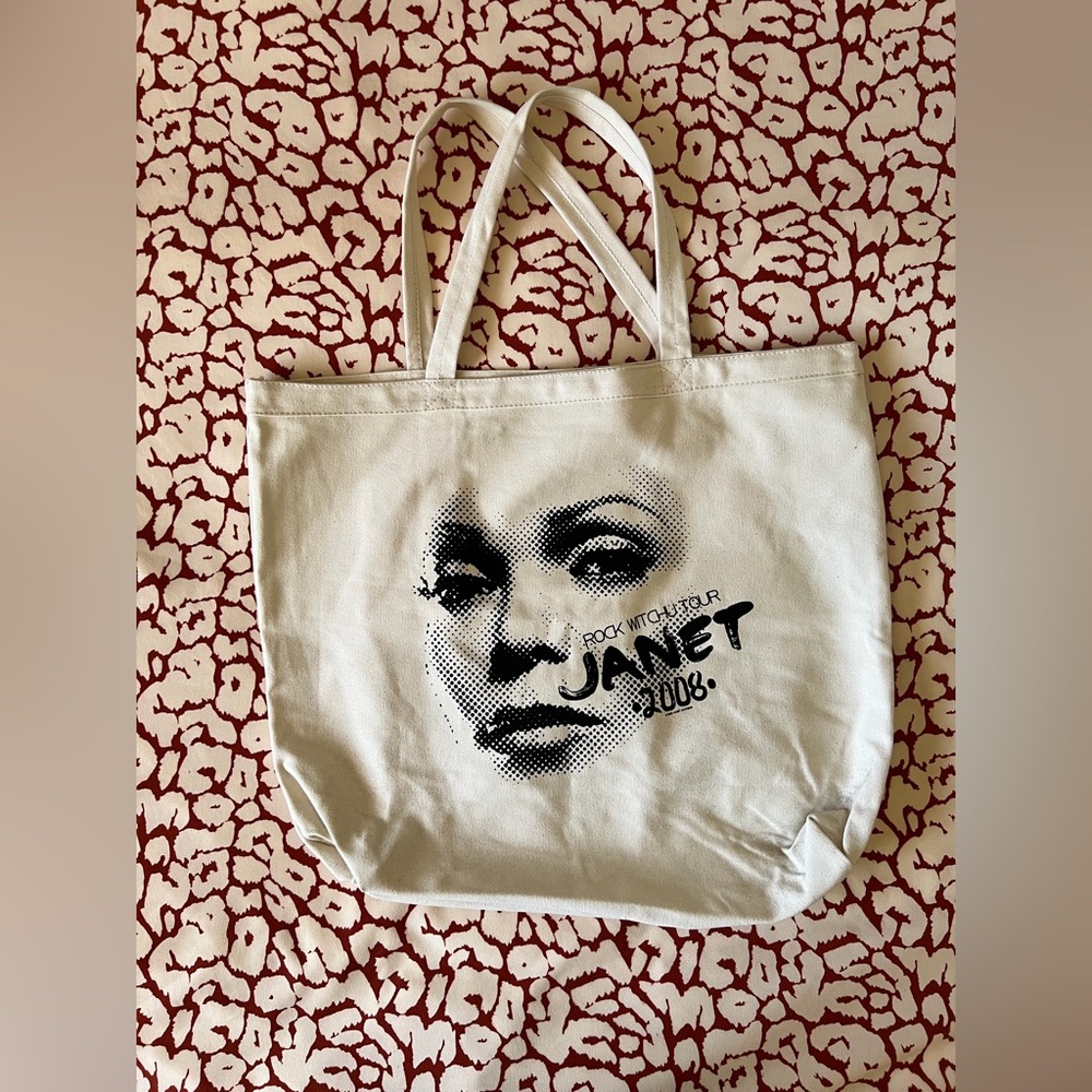 Rare Janet Jackson Rock Witchu 2008 Tour Concert Tote Bag